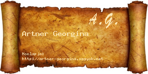 Artner Georgina névjegykártya